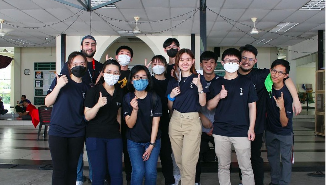 Group of students participating in CSR Activities