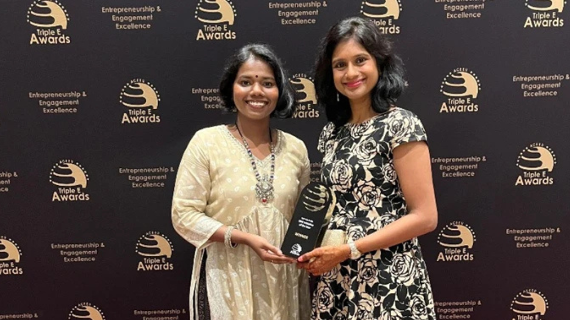 two academics receiving prestigious award