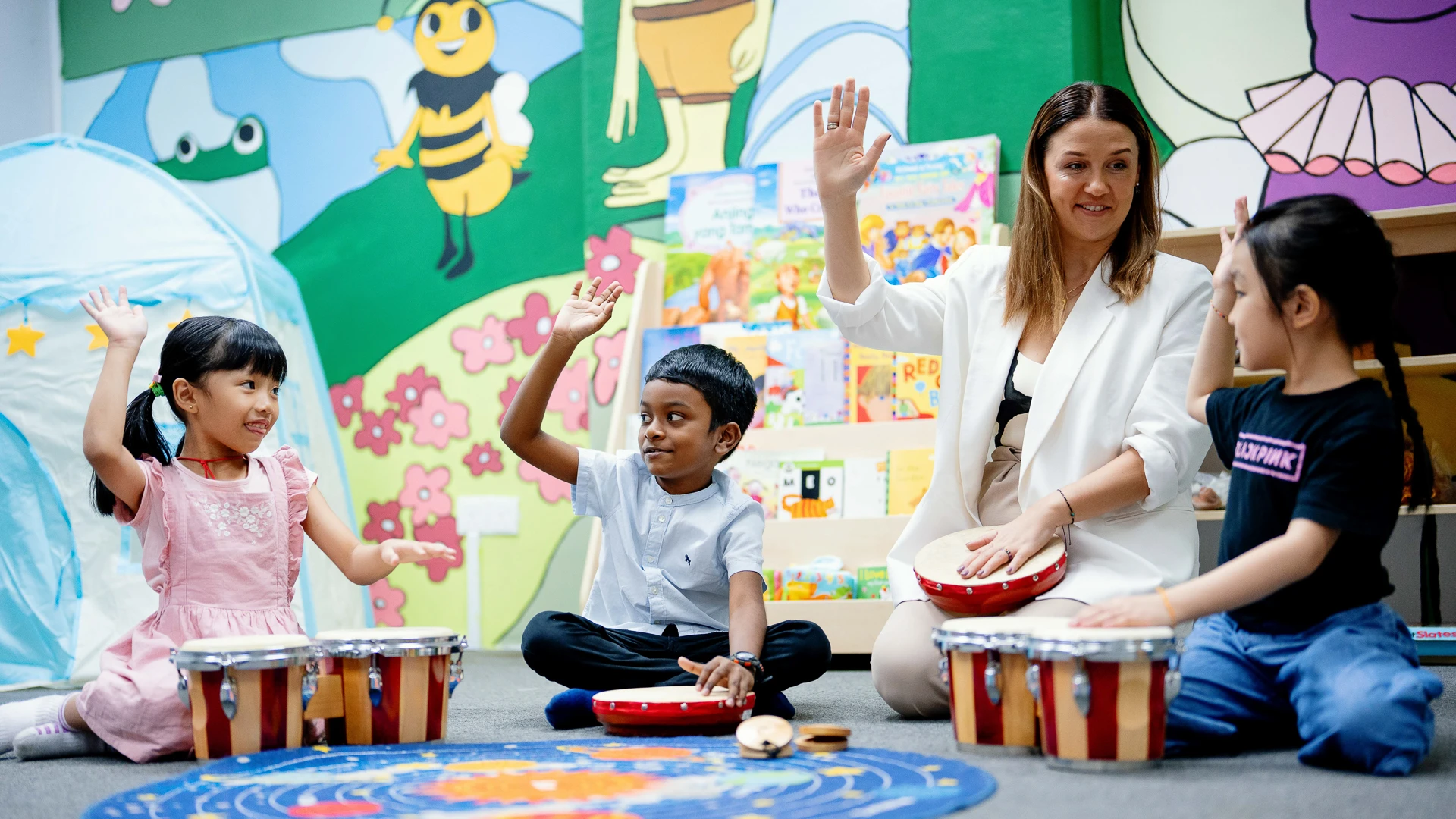Taylor's graduate from school of education teaching in primary school