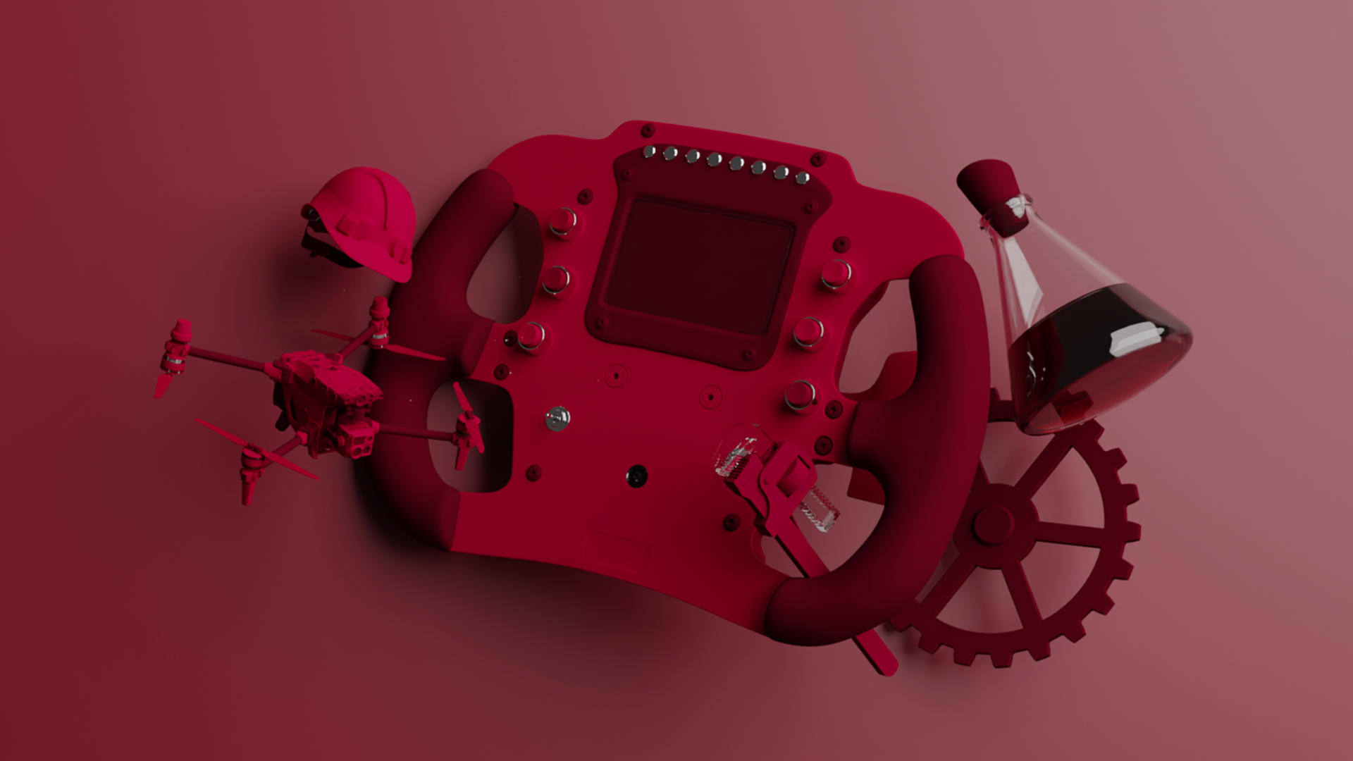 Abstract banner for Taylor's engineering programme