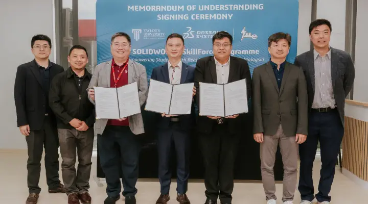 Malaysia’s first SOLIDWORKS SkillForce program by Taylor’s University, Dassault Systèmes and IME Technology