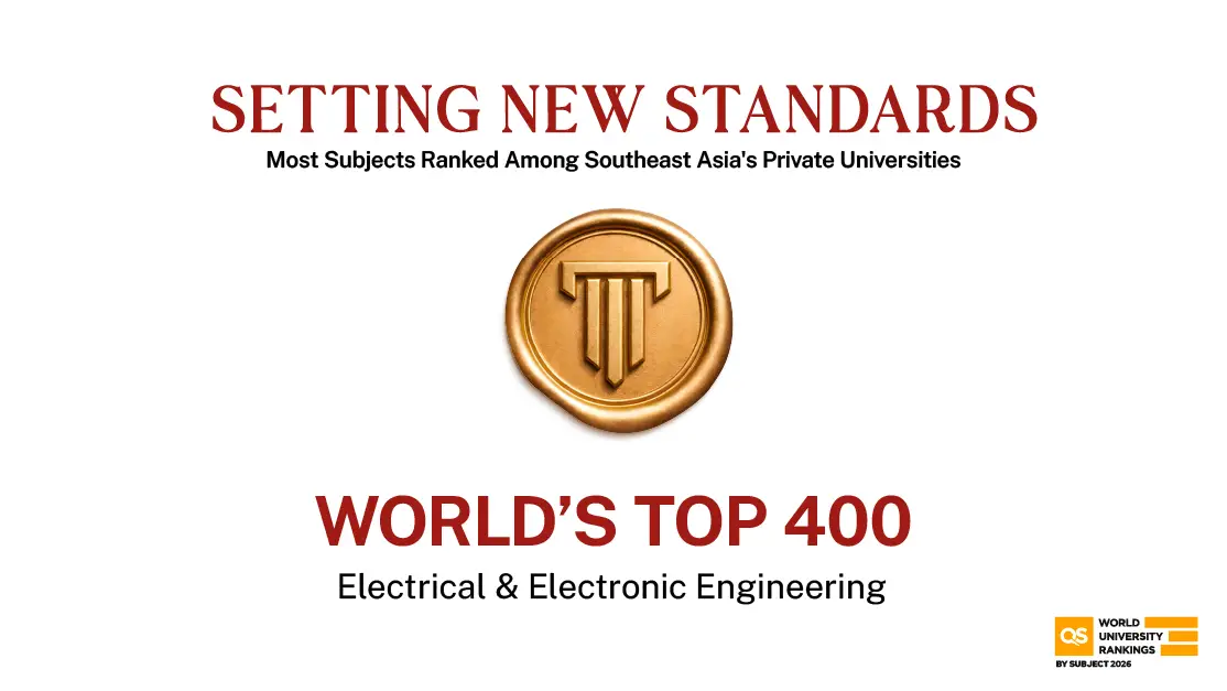 promotion banner for Taylor's QS Subject Ranking 2026