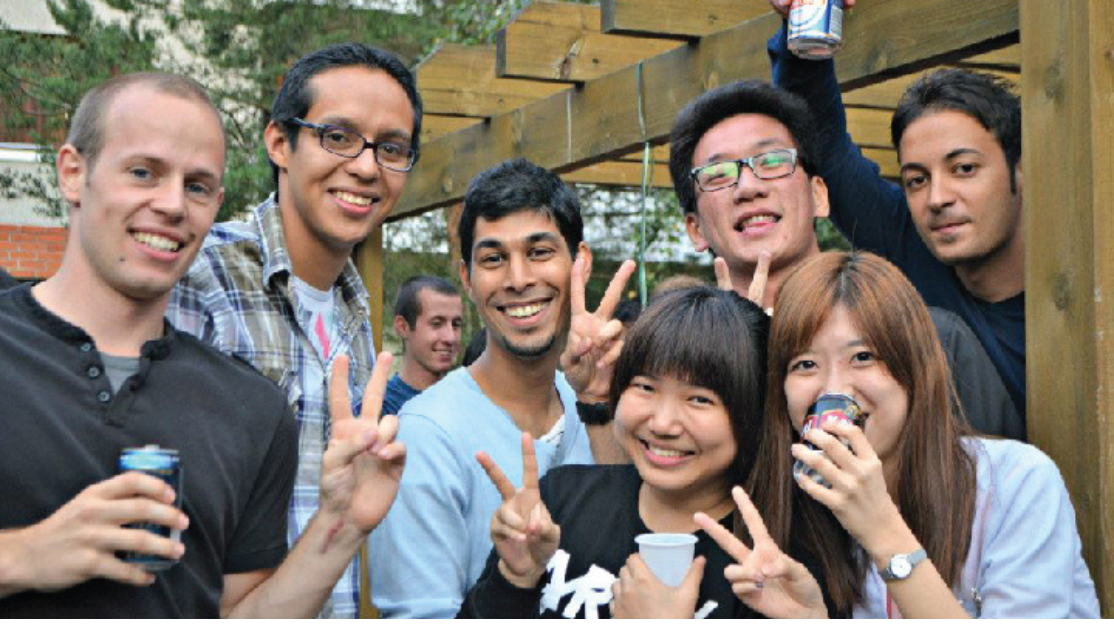 Making new friends from Holland, Mexico, South Korea and Italy at a Worldwide Garden Party