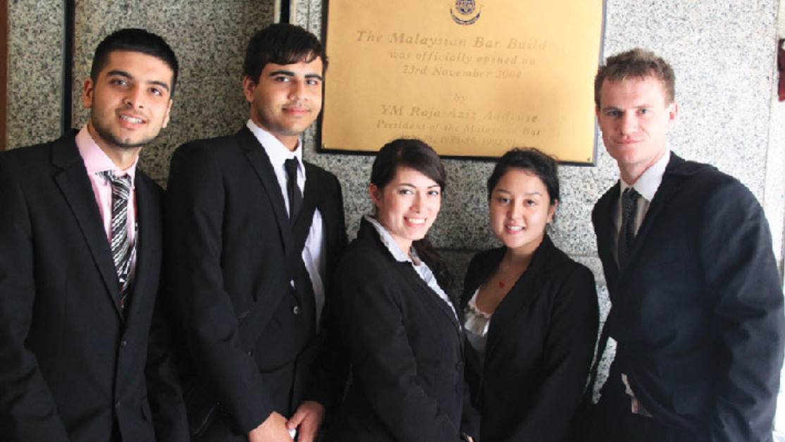 Group of law students in a professional group photo