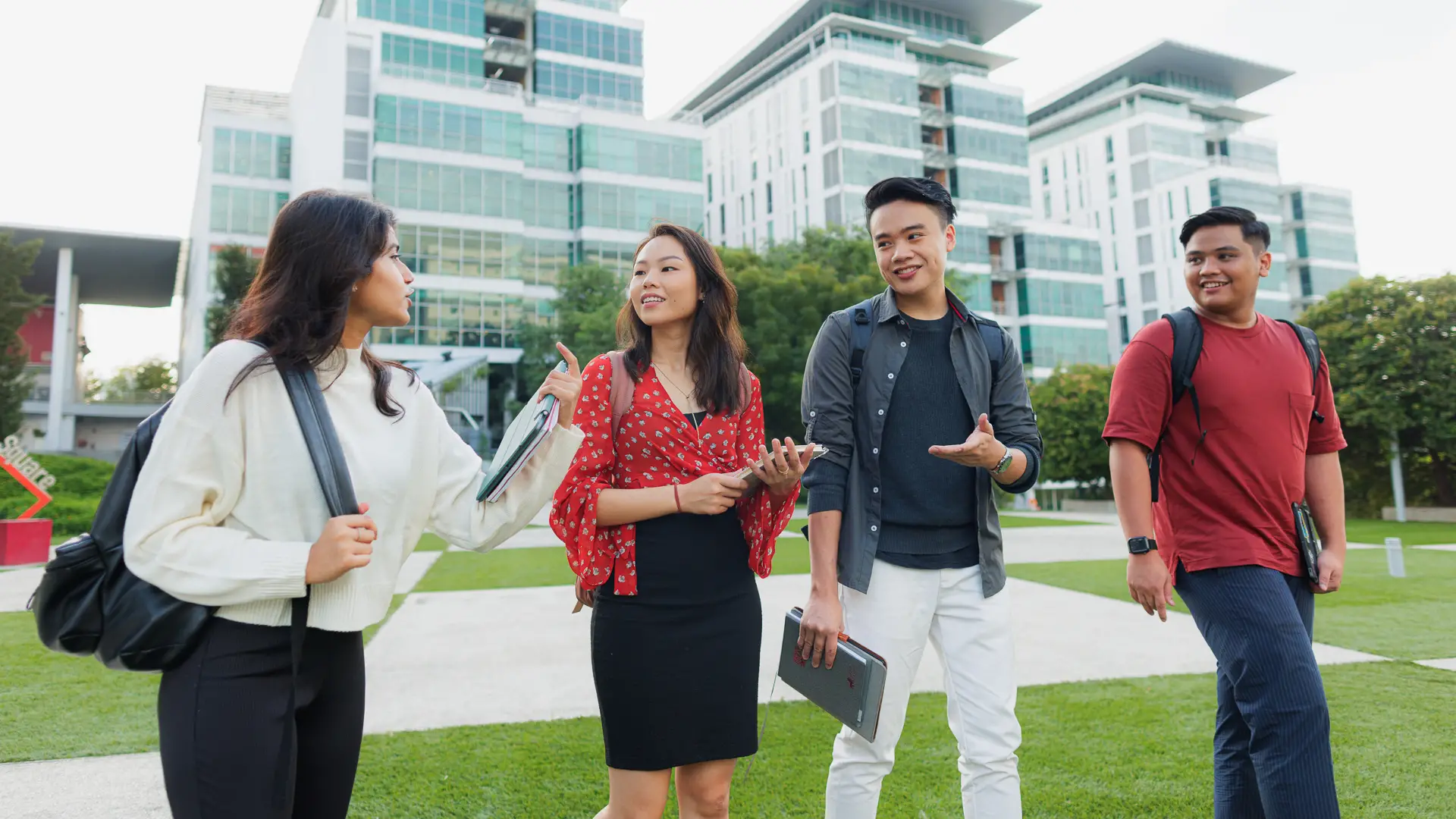 Taylor's ADP having a discussion at the Unisquare