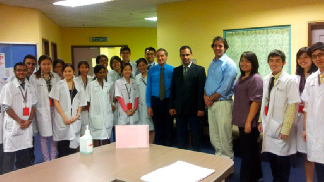 Group of Taylor's Medical student with hospital staffs