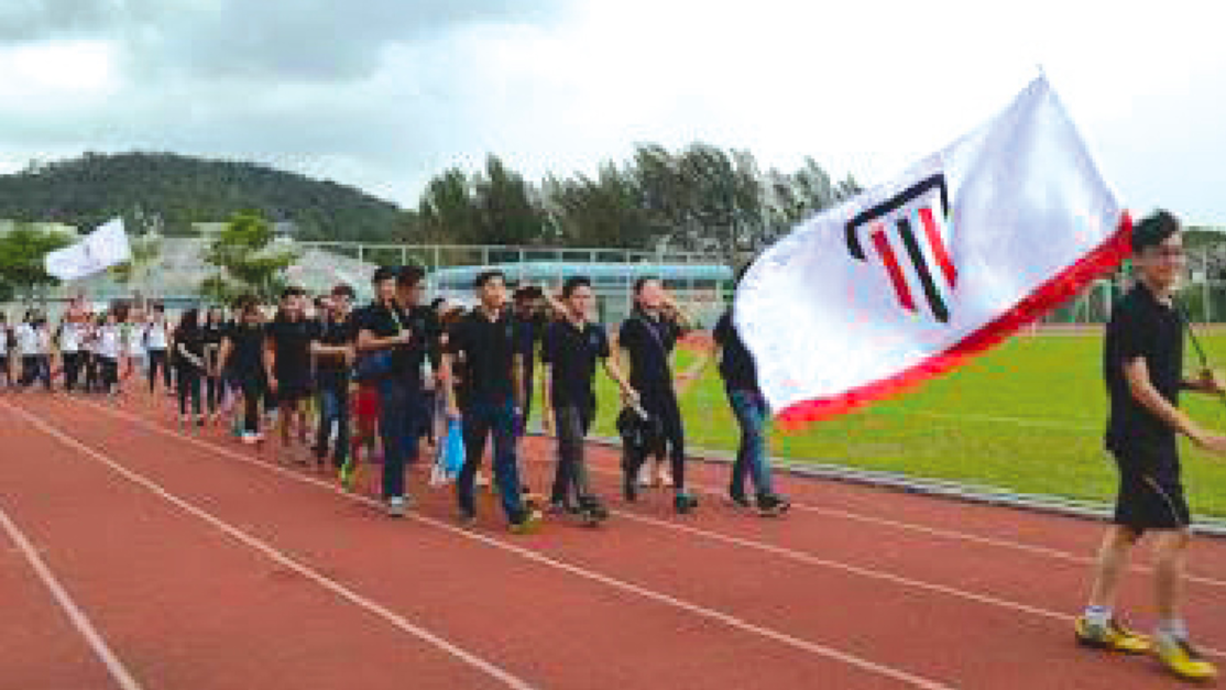 Group of Taylor's Pharmacy students participating in sport events