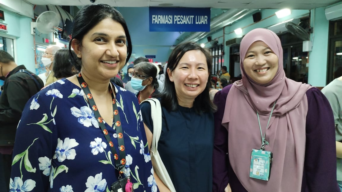 Taylor's Pharmacy lecturers taking group photos