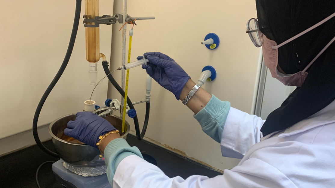 Taylor's Pharmacy student performing research