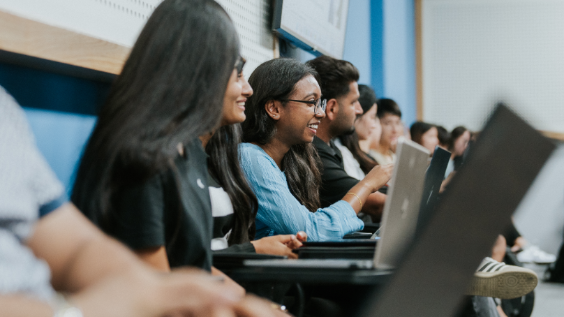 Taylor's students in class