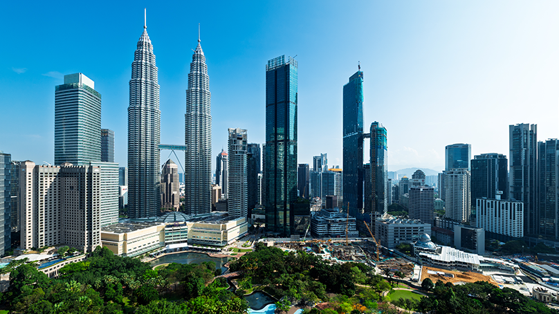 Kuala Lumpur city with Petronas Twin Tower