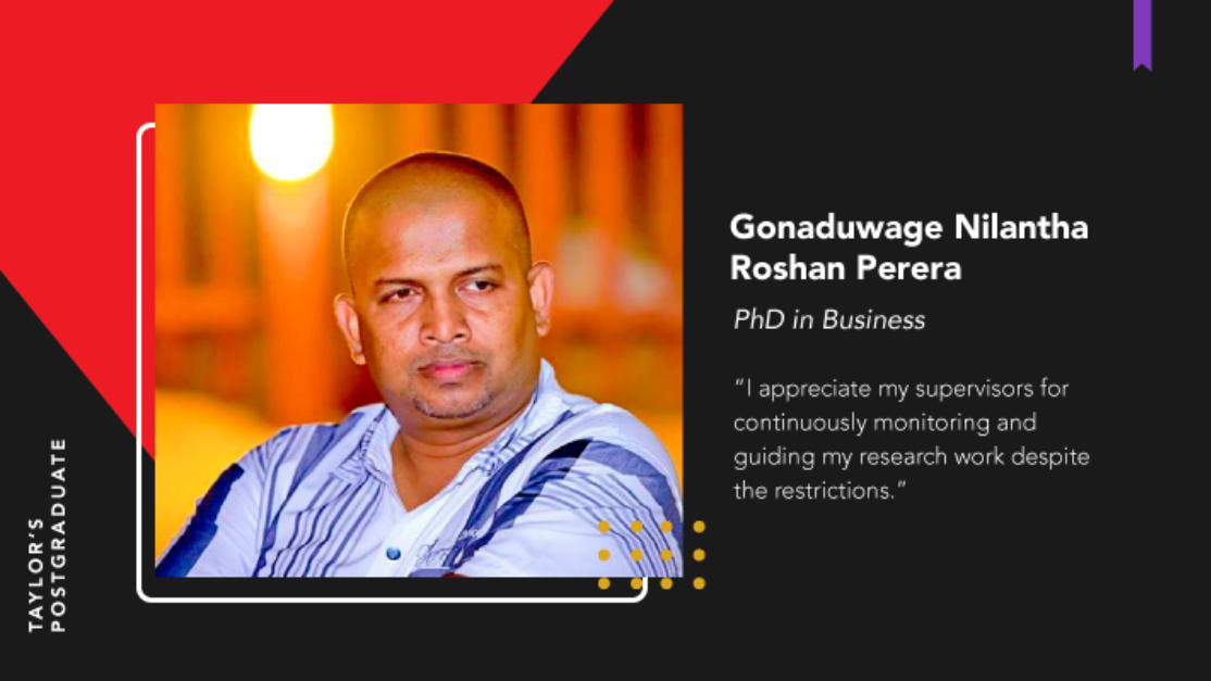 portrait of Gonaduwage Nilantha Roshan Perera, PhD in Business 
